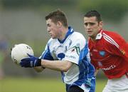 4 August 2006; Keith Sheerin, Monaghan, in action against Shane Lennon, Louth. Tommy Murphy Cup Quarter-Final, Louth v Monaghan, St. Brigid's Park, Dowdallshill, Dundalk, Co. Louth. Picture credit; Matt Browne / SPORTSFILE