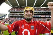 6 August 2006; Cork goalscorer Cathal Naughton celebrates at the end of the game. Guinness All-Ireland Senior Hurling Championship Semi-Final, Cork v Waterford, Croke Park, Dublin. Picture credit; Ray McManus / SPORTSFILE
