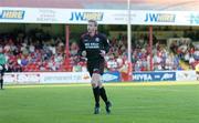 7 August 2006; Vinny Arkins, Bohemians, leaves the pitch after being sent off by referee Ian Stokes. eircom League Cup Semi-Final, Shelbourne v Bohemians, Tolka Park, Dublin. Picture credit; David Maher / SPORTSFILE