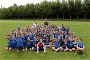 9 July 2014; Leinster players Sam Coghlan Murray and Luke Fitzgerald with the players at the Herald Leinster Rugby Summer Camps in Coolmine RFC, Coolmine, Co. Dublin. Picture credit: Matt Browne / SPORTSFILE