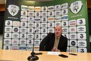 11 July 2014; Republic of Ireland Women's Under-19 manager Dave Connell during the squad announcement for the UEFA European Womens' Under-19 Championships Finals. FAI Headquarters, Abbottstown, Dublin. Picture credit: David Maher / SPORTSFILE