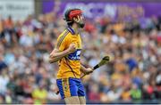 12 July 2014; Darach Honan, Clare, celebrates after scoring his side's first goal. GAA Hurling All-Ireland Senior Championship Round 1 Replay, Clare v Wexford, Wexford Park, Wexford. Picture credit: Dáire Brennan / SPORTSFILE