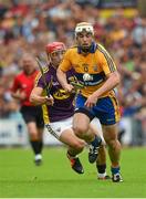 12 July 2014; Conor McGrath, Clare, in action against Lee Chin, Wexford. GAA Hurling All-Ireland Senior Championship Round 1 Replay, Clare v Wexford, Wexford Park, Wexford. Picture credit: Ray McManus / SPORTSFILE