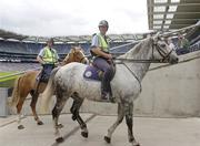 5 August 2006; Mounted Gardai in Croke Park before the start of the Bank of Ireland All-Ireland Senior Football Championship Quarter-Final, Armagh v Kerry, Croke Park, Dublin. Picture credit; Damien Eagers / SPORTSFILE