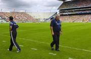 5 August 2006; Jack O'Connor, left, Kerry manager, walks past Armagh manager, Joe Kernan. Bank of Ireland All-Ireland Senior Football Championship Quarter-Final, Armagh v Kerry, Croke Park, Dublin. Picture credit; Damien Eagers / SPORTSFILE