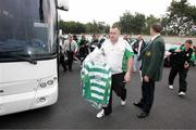 11 August 2006;The Donegal Celtic squad arrive for their first game in Senior football. CIS Insurance Cup, Newry City v Donegal Celtic, Showgrounds, Newry, Co. Down. Picture credit: Oliver McVeigh / SPORTSFILE