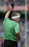 12 August 2006; Referee Brian Crowe near the end of the game. Bank of Ireland All-Ireland Senior Football Championship, Quarter-Final, Dublin v Westmeath, Croke Park, Dublin. Picture credit; Ray McManus / SPORTSFILE