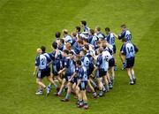 12 August 2006; The Dublin team salute the 'Hill' before the game. Bank of Ireland All-Ireland Senior Football Championship, Quarter-Final, Dublin v Westmeath, Croke Park, Dublin. Picture credit; Ray McManus / SPORTSFILE