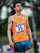 11 July 2014; Mark English, UCD, Ireland, before the Mens 800m race. 2014 Morton Games, Morton Stadium, Santry, Co. Dublin. Picture credit: Ramsey Cardy / SPORTSFILE
