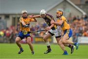 12 July 2014; Ciaran Kenny, Wexford, in action against Conor McGrath, left, and Colin Ryan, Clare. GAA Hurling All-Ireland Senior Championship Round 1 Replay, Clare v Wexford, Wexford Park, Wexford. Picture credit: Ray McManus / SPORTSFILE