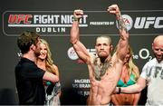 18 July 2014; Conor McGregor in attendance at the UFC Fight Night Dublin Weigh-Ins, The O2, Dublin. Photo by Sportsfile