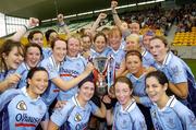 19 August 2006; Dublin players celebrate with the cup. All-Ireland Junior Camogie Championship Final, Dublin v Derry, O'Connor Park, Tullamore, Co. Offaly. Picture credit; Matt Browne / SPORTSFILE