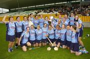 19 August 2006; The Dublin team celebrate with the cup. All-Ireland Junior Camogie Championship Final, Dublin v Derry, O'Connor Park, Tullamore, Co. Offaly. Picture credit; Matt Browne / SPORTSFILE