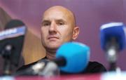 23 August 2006; Drogheda United manager Paul Doolin at a press conference ahead of their UEFA Cup 2nd qualifying round, 2nd leg, game against IK Start. Dalymount Park, Dublin. Picture credit; Brian Lawless / SPORTSFILE