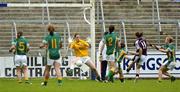 26 August 2006; Gillian Joyce,11, Galway, shoots past Meath goalkeeper Irene Munnelly to score a goal. TG4 Ladies Senior Football Championship Quarter-Final Replay, Galway v Meath, Kingspan Breffni Park, Cavan. Picture credit: Damien Eagers / SPORTSFILE