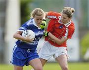 26 August 2006; Aoife Murphy, Waterford, is tackled by Bronagh O'Donnell, Armagh. TG4 Ladies Senior Football Championship Quarter-Final, Armagh v Waterford, Kingspan Breffni Park, Cavan. Picture credit: Damien Eagers / SPORTSFILE