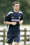 29 August 2006; Aaron Hughes in action during Northern Ireland squad training. Newforge Country Club, Belfast. Picture credit: Oliver McVeigh / SPORTSFILE