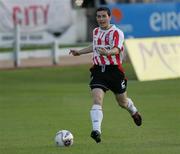24 August 2006; Eddie McCallion, Derry City, in action against Gretna. UEFA Cup, Second Qualifying Round, Second Leg, Derry City v Gretna, Brandywell, Derry. Picture credit: Oliver McVeigh / SPORTSFILE