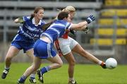 26 August 2006; Sharon Duncan, Armagh, scores a goal despite the attentions of Eibhlis Cooney, right, and Rebecca Hallahan, Waterford. TG4 Ladies Senior Football Championship Quarter-Final, Armagh v Waterford, Kingspan Breffni Park, Cavan. Picture credit: Damien Eagers / SPORTSFILE