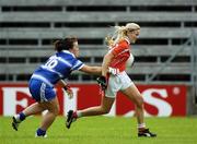 26 August 2006; Sharon Duncan, Armagh, in action against Donna Frost, Waterford. TG4 Ladies Senior Football Championship Quarter-Final, Armagh v Waterford, Kingspan Breffni Park, Cavan. Picture credit: Damien Eagers / SPORTSFILE