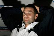 4 September 2006; Northern Ireland's David Healy during a press conference ahead of their Euro 2008 Championship Qualifier against Spain. Hilton Hotel, Templepatrick, Co. Antrim. Picture credit: Oliver McVeigh / SPORTSFILE