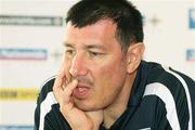 5 September 2006; Northern Ireland manager Lawrie Sanchez during a press conference ahead of their Euro 2008 Championship Qualifier against Spain. Newforge Country Club, Belfast, Co. Antrim. Picture credit: Oliver McVeigh / SPORTSFILE