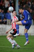 6 September 2006; Anthony Wolfe, Limerick City, in action against Stephen O'Flynn, Derry City. eircom League Cup Semi-Final, Limerick City v Derry City, Hogan Park, Limerick. Picture credit: Kieran Clancy / SPORTSFILE