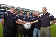 5 September 2006; Intercounty Footballers, from left, Pat Burke, Marc O Se, Darragh O Se, Colm Flanagan, Ray Cosgrove, Mark Vaughan and Liam McBarron at the launch of the 2006 Kilmacud Crokes All-Ireland Football 7's which will take place on September 16th. Croke Park, Dublin. Picture credit: Damien Eagers / SPORTSFILE