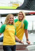 29 July 2014; In attendance at the Irish Sailing Team Announcement for the upcoming Rio 2016 Olympic Qualifiers are Andrea Brewster, left, and Saskia Tidey. Grand Canal, Dublin. Photo by Sportsfile