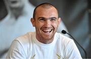 30 July 2014; Boxer Anthony Fitzgerland during a press conference ahead of his upcoming bout against Gary 'Spike' O'Sullivan on Saturday the 30th of August. Croke Park, Dublin. Picture credit: Ramsey Cardy / SPORTSFILE