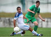 2 August 2014; Darragh Byrne, Ireland, in action against Alexey Chesmin, Russia. 2014 CPISRA Football 7-A-Side European Championship 3rd/4th Place Play-Off, Ireland v Russia, Maia, Portugal. Picture credit: Carlos Patrão / SPORTSFILE