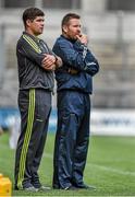 3 August 2014; Kerry manager Eamonn Fitzmaurice, left, with selector Cian O'Neill. GAA Football All-Ireland Senior Championship, Quarter-Final, Kerry v Galway, Croke Park, Dublin. Picture credit: Brendan Moran / SPORTSFILE
