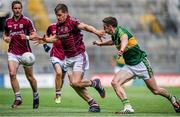 3 August 2014; Eddie Hoare, Galway, in action against Marc O Sé, Kerry. GAA Football All-Ireland Senior Championship, Quarter-Final, Kerry v Galway, Croke Park, Dublin. Picture credit: Brendan Moran / SPORTSFILE