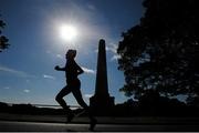 4 August 2014; A general veiw of a competitor in action during the National Half Marathon Championships. Wellington Monument, Phoenix Park, Dublin. Picture Credit: Tomás Greally/ SPORTSFILE