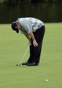 22 September 2006; David Toms, Team USA 2006, reacts after missing a putt on the 17th green during Friday afternoon's foursomes matches. 36th Ryder Cup Matches, K Club, Straffan, Co. Kildare, Ireland. Picture credit: Damien Eagers / SPORTSFILE