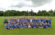 6 August 2014; Leinster's Dominic Ryan, left, and Noel Reid with children from Gorey RFC during The Herald Leinster Rugby Summer Camps. Gorey RFC, Gorey, Co. Wexford. Picture credit: Matt Browne / SPORTSFILE