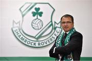 7 August 2014; Pat Fenlon after being unveiled as the new Shamrock Rovers manager. Tallaght Stadium, Tallaght, Dublin. Picture credit: Barry Cregg / SPORTSFILE