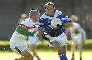 1 October 2006; Wayne Farrell, St. Pat’s, in action against Michael Foley, Kiltegan. Wicklow County Senior Football Final, Kiltegan v St Pat’s, County Park, Aughrim, Co. Wicklow. Picture credit: Matt Browne / SPORTSFILE