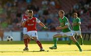 8 August 2014; Greg Bolger, St Patrick's Athletic, in action against Colin Healy, Cork City. SSE Airtricity League Premier Division, Cork City v St Patrick's Athletic, Turner's Cross, Cork. Picture credit: Diarmuid Greene / SPORTSFILE