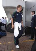 4 October 2006; Republic of Ireland's Kevin Doyle prior to the teams departure to Limassol for the Euro 2008 Championship Qualifier against Cyprus. Dublin Airport, Dublin. Picture credit: David Maher / SPORTSFILE