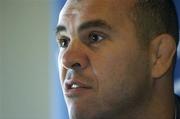 4 October 2006; Leinster coach Michael Cheika speaking during a Leinster Rugby press conference ahead of their Magners League game against Munster. Wesley Bar, Donnybrook, Dublin. Picture credit: Matt Browne / SPORTSFILE