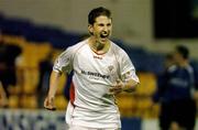 5 October 2006; John Bellew, Sligo Rovers, celebrates after scoring his side's first goal against Killester United. Carlsberg FAI Cup, Quarter-Final replay, Killester United v Sligo Rovers, Tolka Park, Dublin. Picture credit: Matt Browne / SPORTSFILE