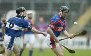 8 October 2006; Brian Corcoran, Erin's Own, in action against Ray Ryan, Sarsfields. Cork Senior Hurling Championship Semi-Final, Erin's Own v Sarsfields, Pairc Ui Chaoimh, Cork. Picture credit: Brendan Moran / SPORTSFILE