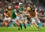 10 August 2014; Richie Power, Kilkenny, in action against Seamus Hickey, Limerick. GAA Hurling All-Ireland Senior Championship, Semi-Final, Kilkenny v Limerick, Croke Park, Dublin. Picture credit: Ramsey Cardy / SPORTSFILE