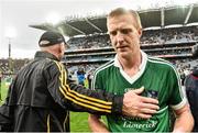 10 August 2014; Kilkenny manager, Brian Cody with Henry Shefflin, at the end of the game. GAA Hurling All-Ireland Senior Championship, Semi-Final, Kilkenny v Limerick, Croke Park, Dublin. Picture credit: David Maher / SPORTSFILE