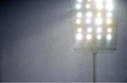 10 August 2014; General view of the heavy rain against the floodlights during the gam. GAA Hurling All-Ireland Senior Championship, Semi-Final, Kilkenny v Limerick, Croke Park, Dublin. Picture credit: David Maher / SPORTSFILE