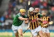 10 August 2014; Michael Fennelly, Kilkenny, in action against Paul Browne, Limerick. GAA Hurling All-Ireland Senior Championship, Semi-Final, Kilkenny v Limerick, Croke Park, Dublin. Photo by Sportsfile