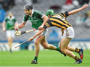 10 August 2014; Donal O'Grady, Limerick, in action against Joey Holden, Kilkenny. GAA Hurling All-Ireland Senior Championship, Semi-Final, Kilkenny v Limerick, Croke Park, Dublin. Photo by Sportsfile