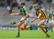 10 August 2014; Donal O'Grady, Limerick, in action against Joey Holden, Kilkenny. GAA Hurling All-Ireland Senior Championship, Semi-Final, Kilkenny v Limerick, Croke Park, Dublin. Photo by Sportsfile