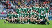 10 August 2014; The Limerick team pose for the traditional prematch photograph. GAA Hurling All-Ireland Senior Championship, Semi-Final, Kilkenny v Limerick, Croke Park, Dublin. Picture credit: Dáire Brennan / SPORTSFILE